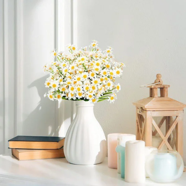 Искусственные цветы для декора Ромашки из пяти веток (C00688-1) - фото 4 Искусственные цветы для декора Ромашки из пяти веток (C00688-1) - фото 4