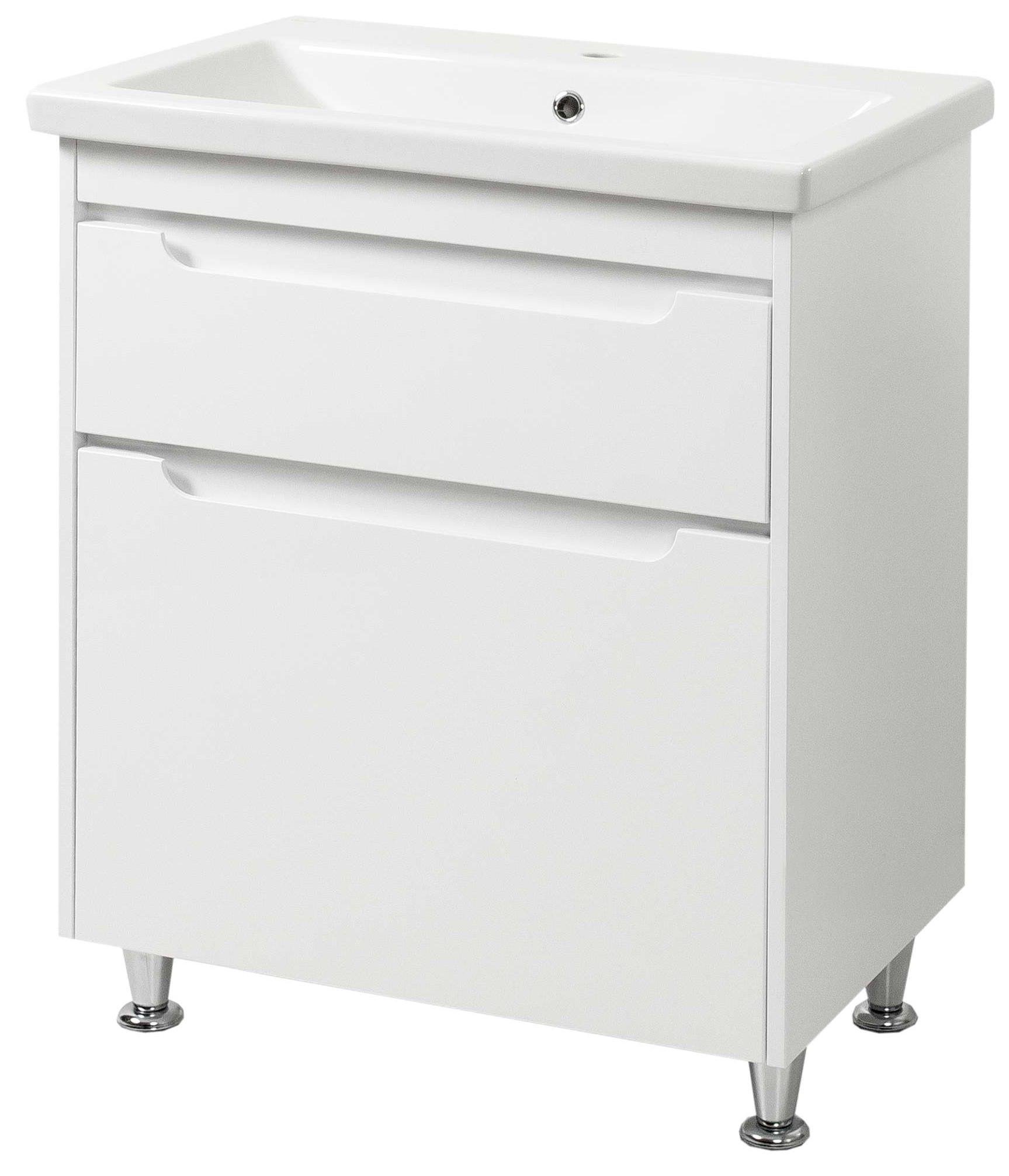 Тумба ЮВВІС Valencia ТНБ-2 Д 60 см з умивальником Комо White (14770103)