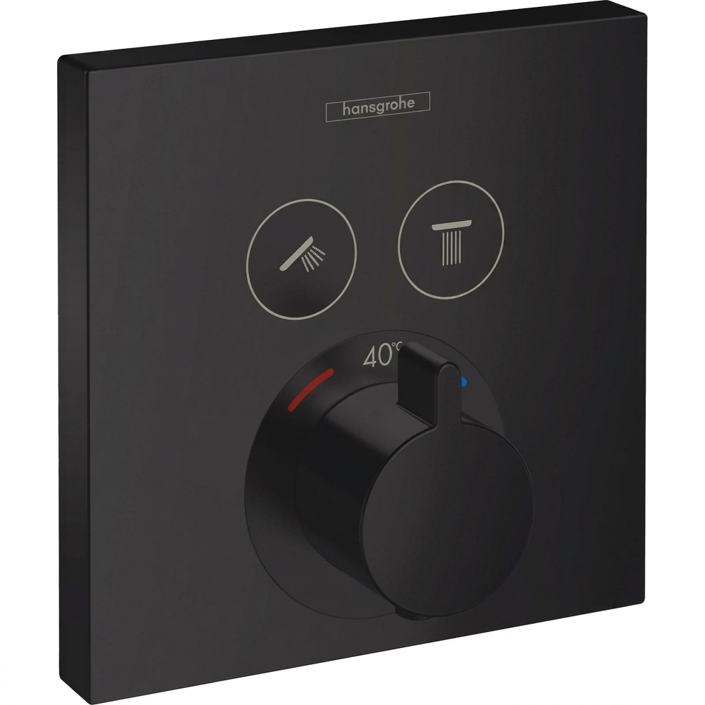 Смеситель для душа Hansgrohe ShowerSelect скрытого монтажа Черный матовый (15763670)