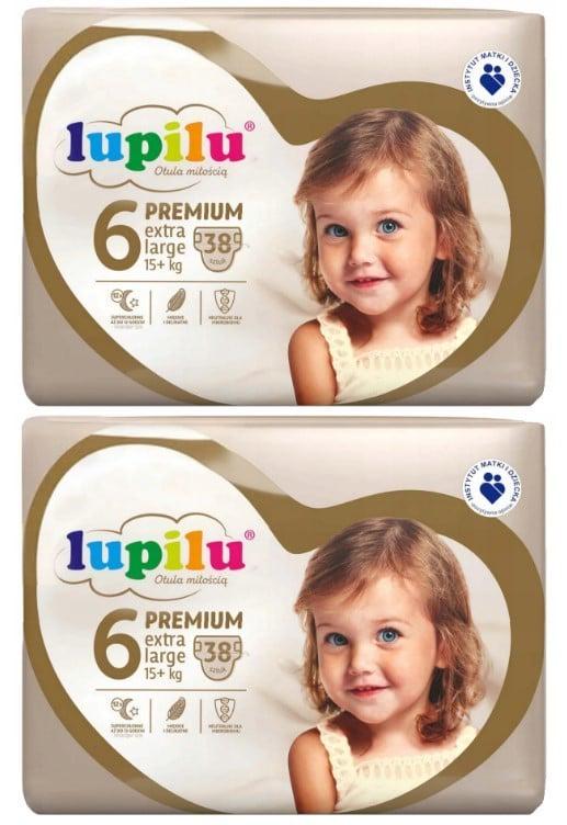 Подгузники Lupilu Premium Extra large 6 15+ кг 76 шт. (61f8e9d137c6655df556a494)