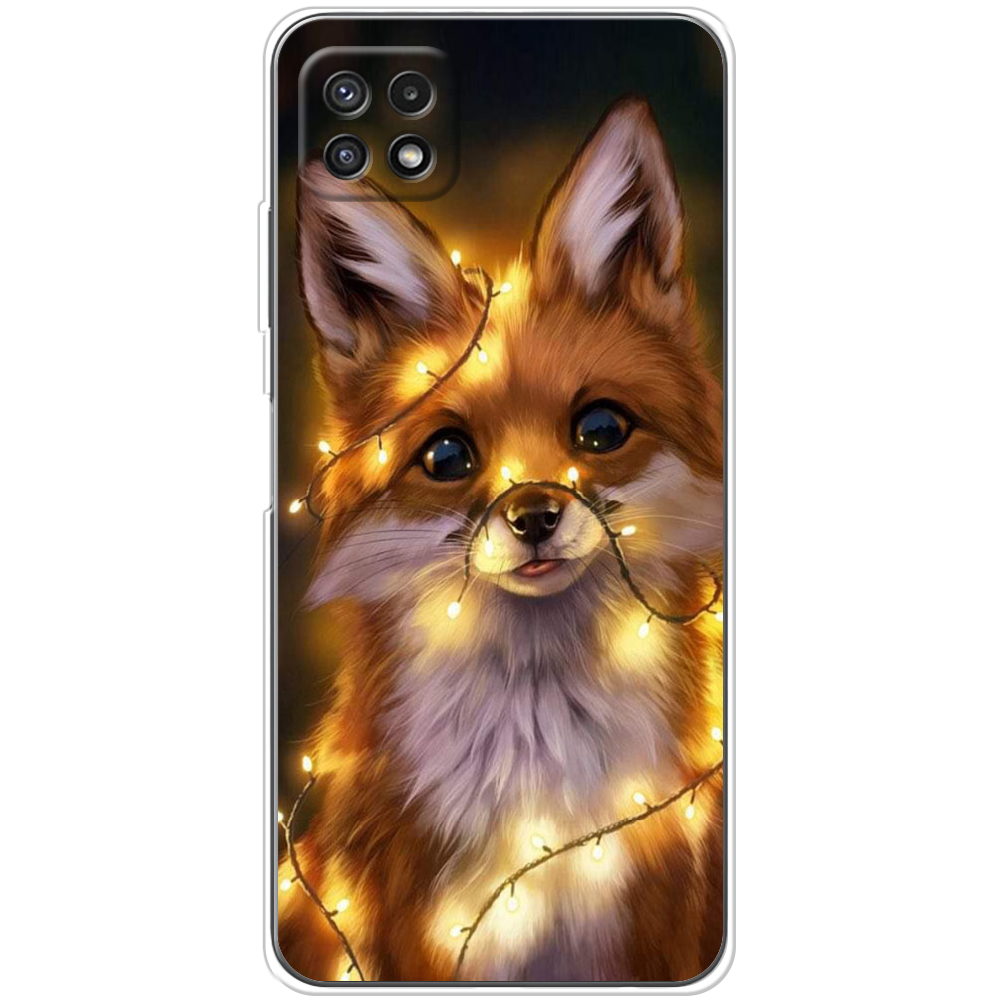 Чехол BoxFace Samsung Galaxy A22 5G (A226) Рождественская лиса Прозрачный силикон (44332-up2399-44332)