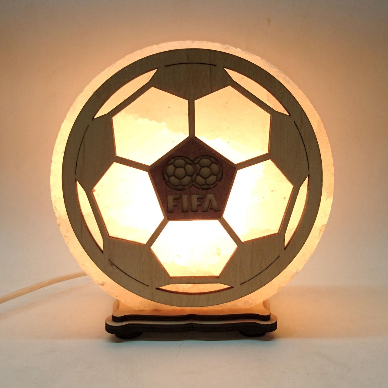 Соляной светильник Футбольный мяч (KБ-00019-y)