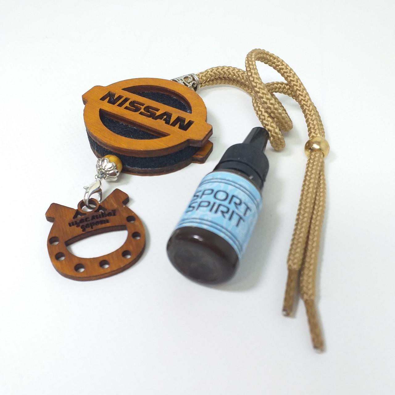 Ароматизатор-подвеска в машину из дерева и войлока с логотипом Nissan и ароматом Sport Spirit (KG-12786) - фото 3 Ароматизатор-подвеска в машину из дерева и войлока с логотипом Nissan и ароматом Sport Spirit (KG-12786) - фото 3