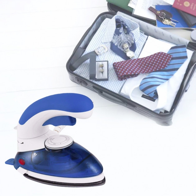 Відпарювач Mini Steam Iron HT-558B 1000 W Блакитний (tf4323) - фото 6