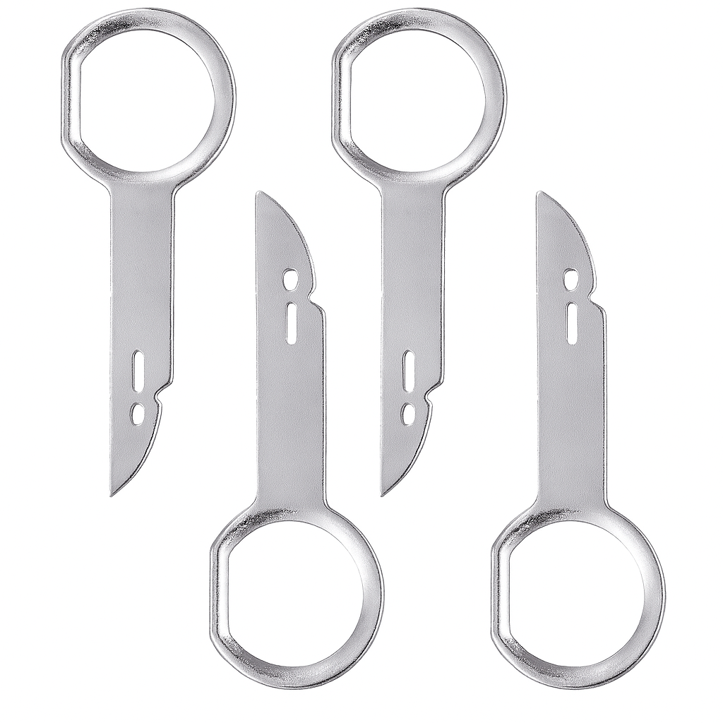 Ключі для зняття магнітоли 4 шт. для VW/Audi/Skoda/Seat/Ford (2318)