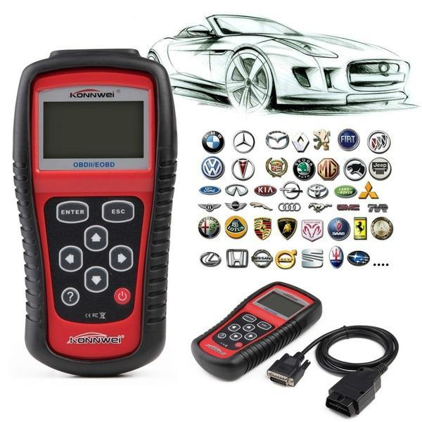 Автомобільний універсальний діагностичний сканер OBDII/EOBD scanner 808KWHS (eaf04646) - фото 3
