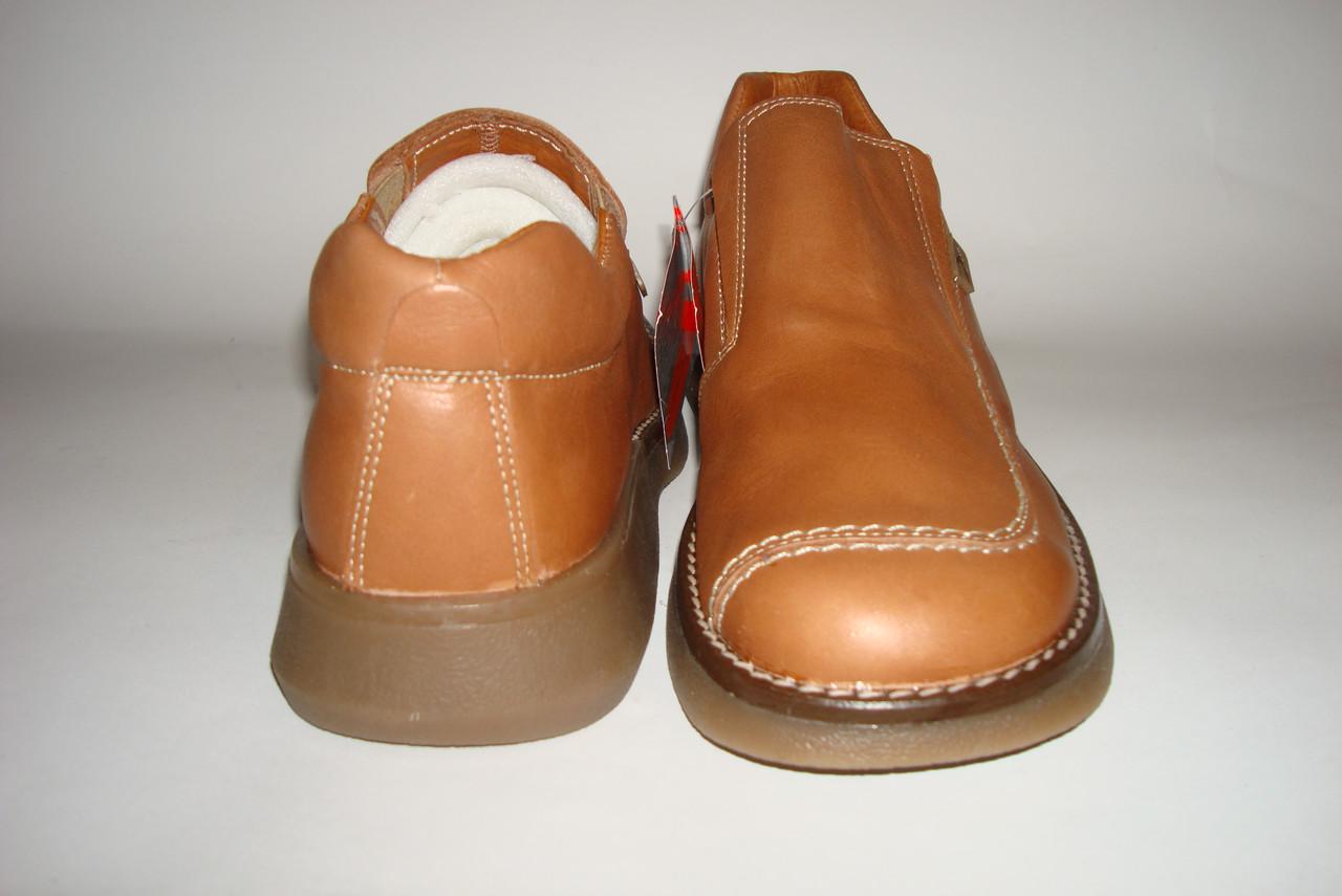 Мокасини шкіряні жіночі Yelos р. 38 24,5 см Коричневий (2333660899) - фото 3