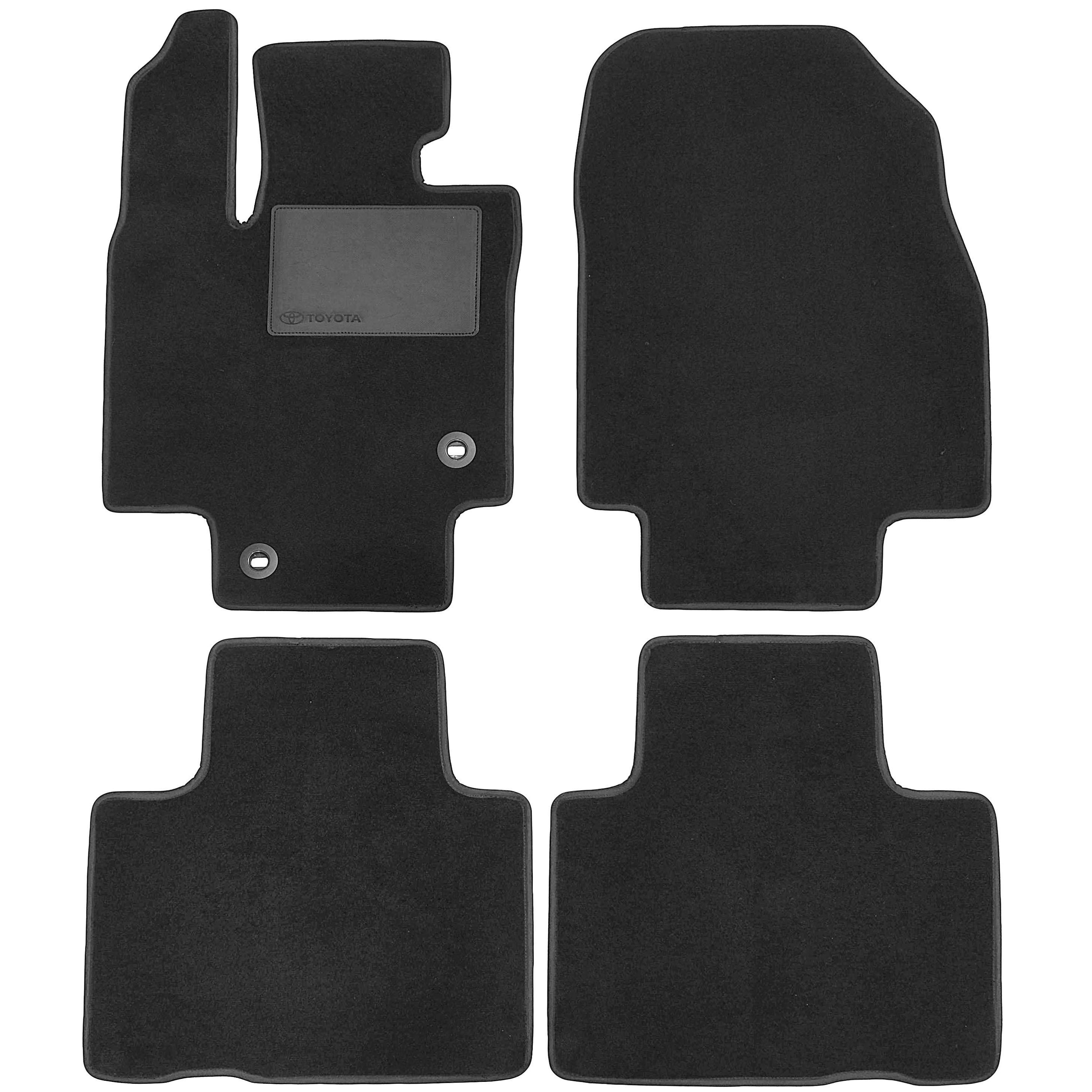 Коврики в салон для Toyota Highlander XU70 '20- текстильные Optimal Черный