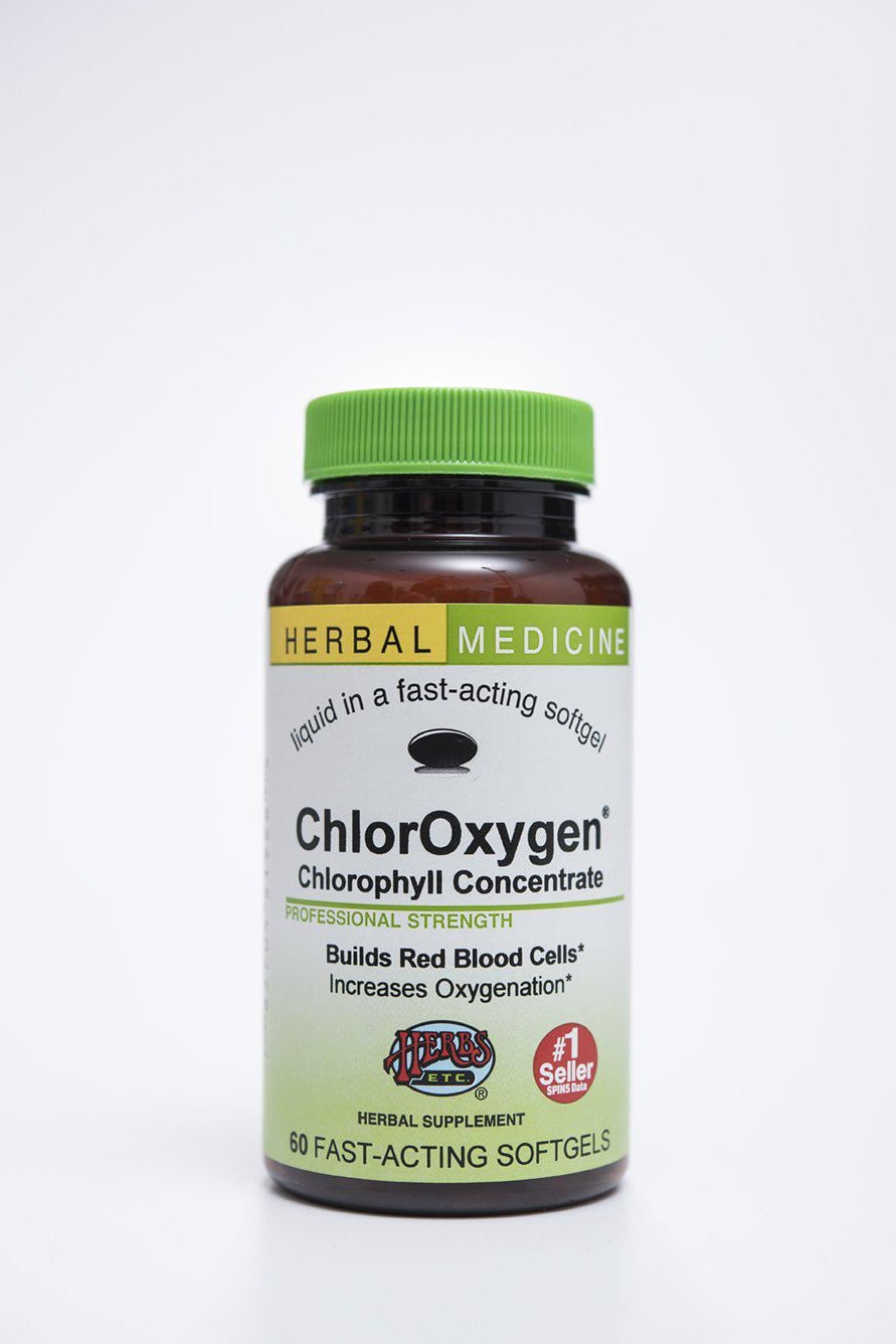 Хлорофилл Herbs Etc. ChlorOxygen Concentrate 60 капсул (00000036019)