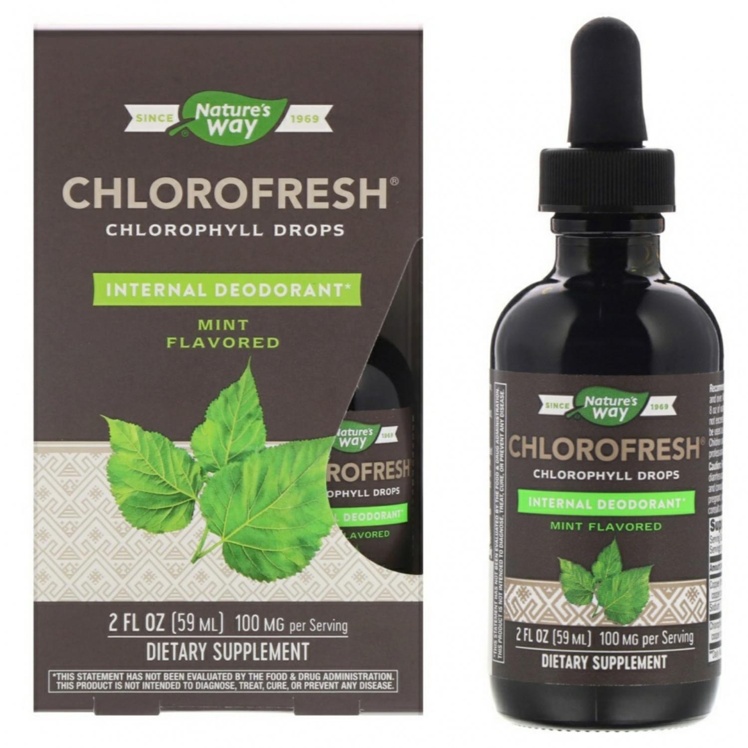 Хлорофил Nature's Way Chlorofresh Drops Mint 59 мл (00000033101) - фото 2