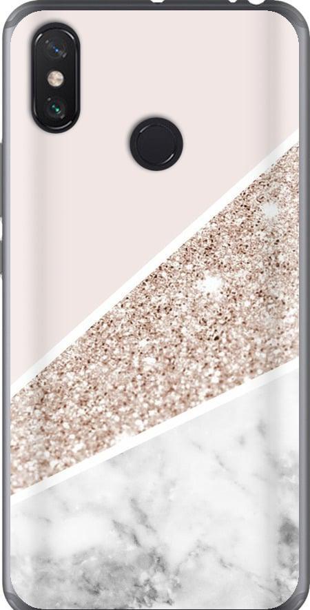 Чехол на Xiaomi Mi Max 3 Пастельный мрамор (4342t-1534-42517)