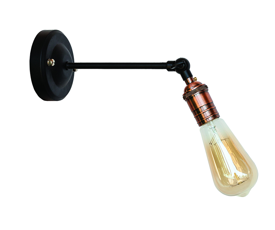 Бра Levistella Lofty рухоме з патроном AMP17 Чорний/Мідний (1963530362)