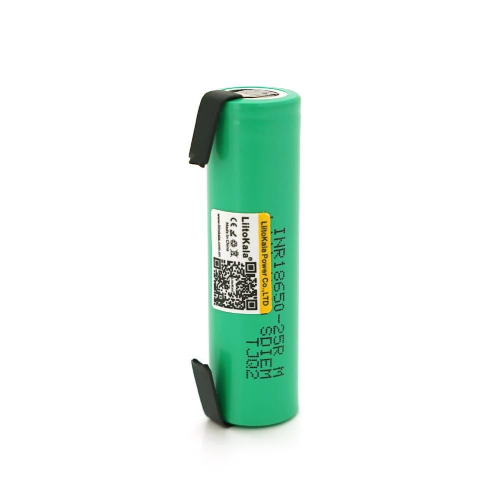 Акумулятор 18650 Li-Ion LiitoKala Lii-25R-N Nickel 2500 mAh 3,7V Green (31572)