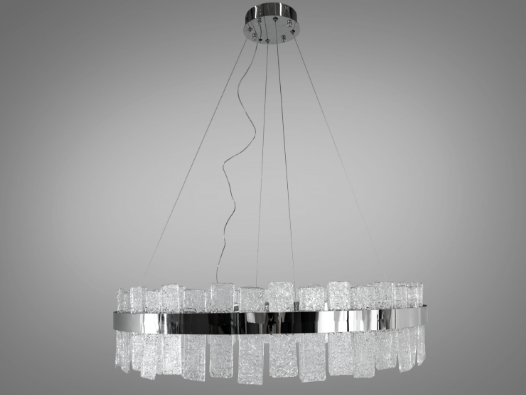 Люстра хрустальная светодиодная Diasha 109 Вт 80 см Хром (817/800CH) Люстра хрустальная светодиодная Diasha 109 Вт 80 см Хром (817/800CH)
