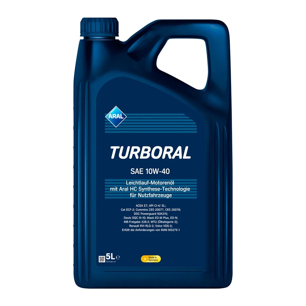 Моторное масло ARAL Turboral 10W-40 5 л (15F45C)