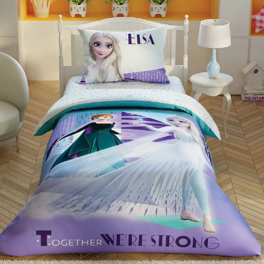 Постельное белье подростковое Tac Disney Frozen 2 Double Crystal ранфорс полуторное