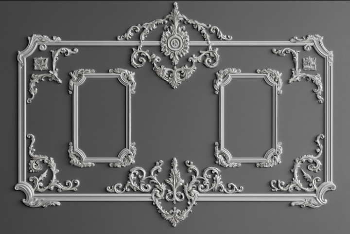 Комплект рамок декоративных гипсовых 3 шт. 1750/2400 мм (29054577)