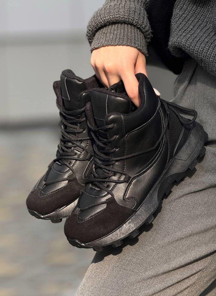 Кроссовки женские Saimaoji на меху р. 38 Черный (32512919)