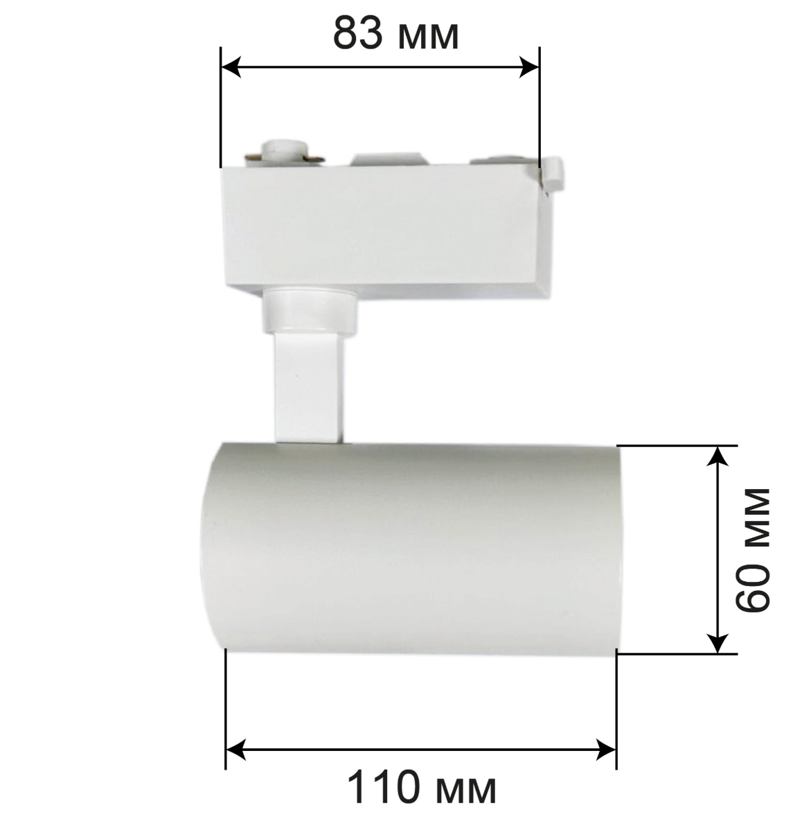 Трековий світильник LED ECO 10W 4200K 24° Білий (e69102) - фото 4 Трековий світильник LED ECO 10W 4200K 24° Білий (e69102) - фото 4