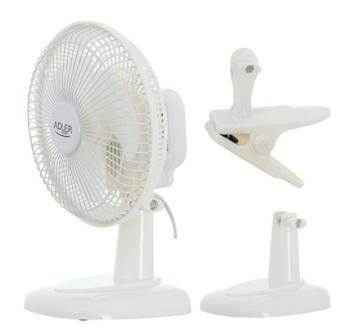 Вентилятор Adler AD 7317 с клипсой и основа 15 см - фото 9