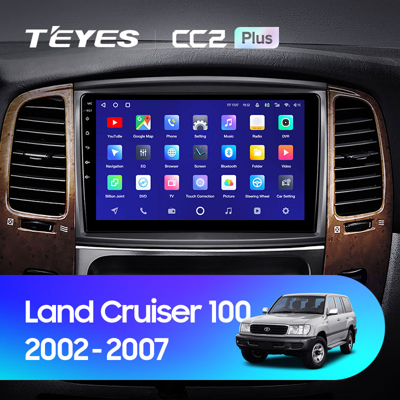 Автомагнітола штатна Teyes для Toyota Land Cruiser LC 100 2002-2007 Android CC2-PLUS 3+32G Wi-Fi варіант А (1461446626) - фото 8