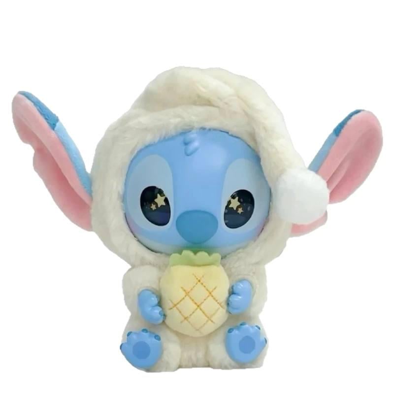Мягкая игрушка-брелок Labubu Stitch Eat Something Before Sleep Series Бежевый (32db3f88)