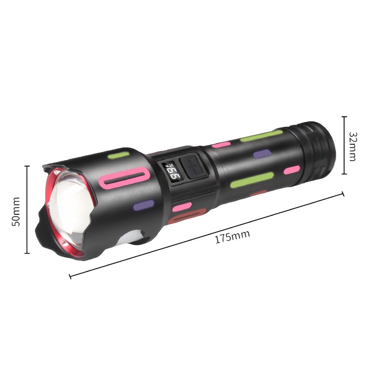 Фонарь Night Vision Fluorescence BL-2405-TG индикация заряда 1x26650 power bank Type-C - фото 4