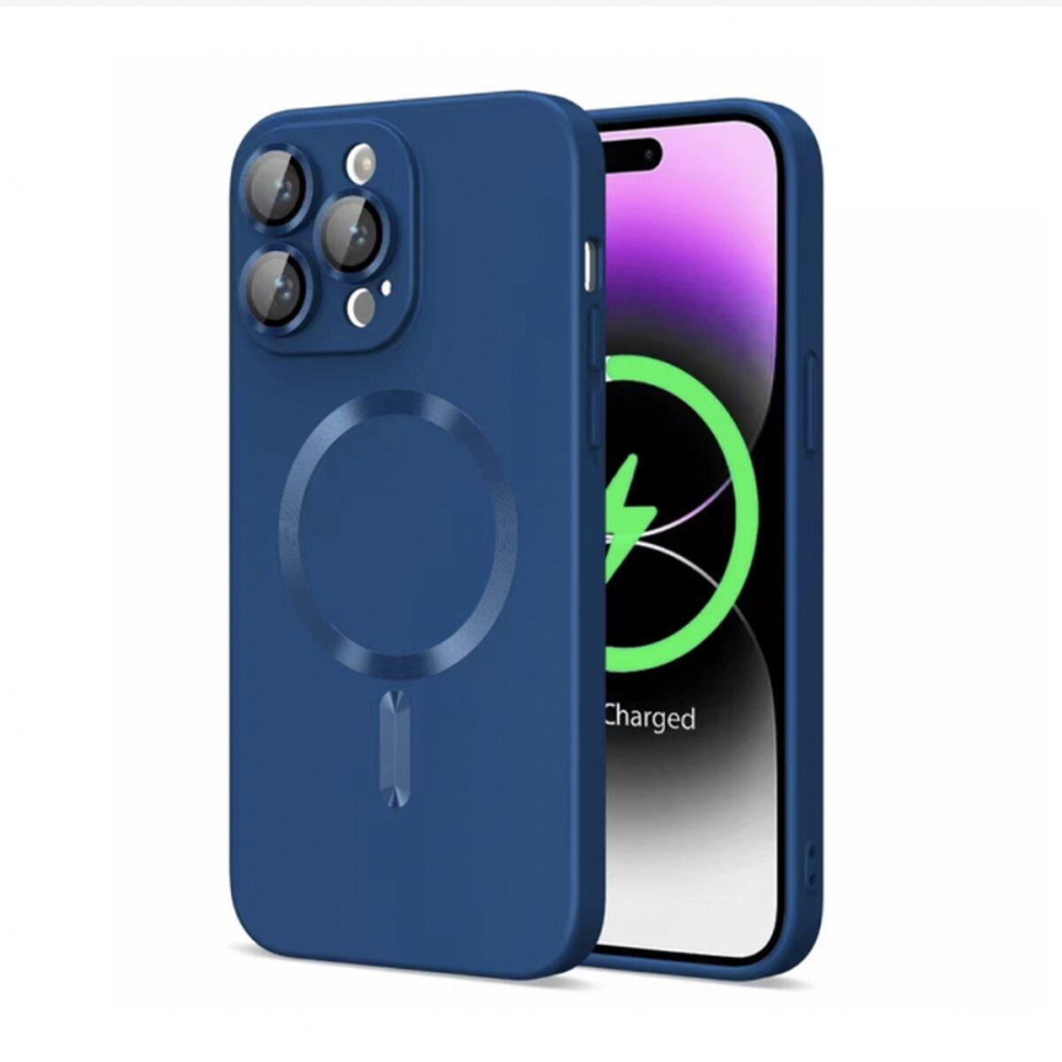 Противоударный чехол для Apple iPhone 14 Pro Max Cosmic Frame MagSafe Color / Navy Blue