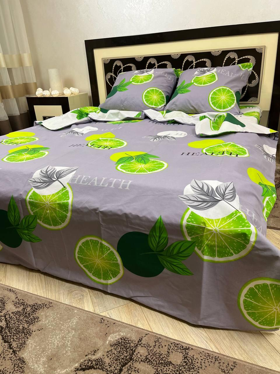 Комплект постельного белья Лайм полуторный (12920693)