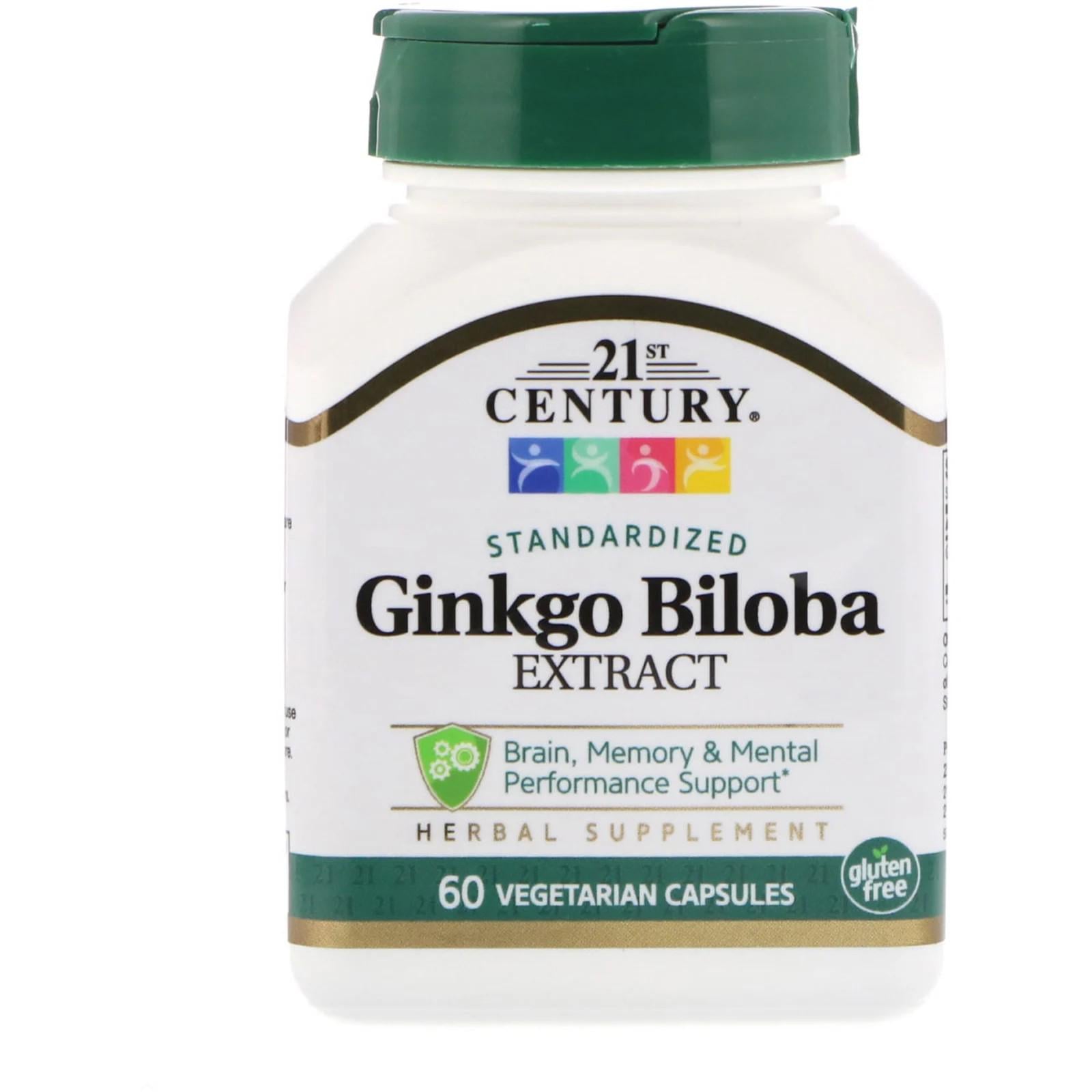 Натуральная добавка 21st Century Ginkgo Biloba Extract Standardized 60 капсул Натуральная добавка 21st Century Ginkgo Biloba Extract Standardized 60 капсул