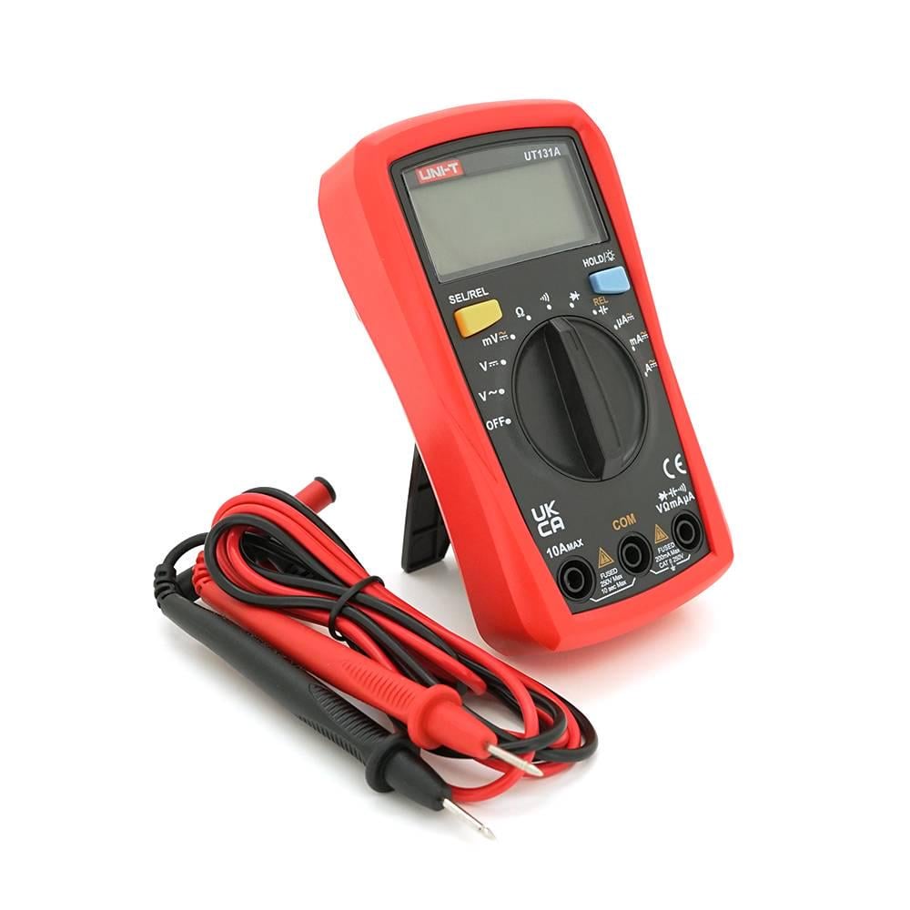 Мультиметр UNI-T UT131A вимірювання V AC/DC A AC/DC Ω C функції Data Hold REL продзвонювання підсвічування (40653) Мультиметр UNI-T UT131A вимірювання V AC/DC A AC/DC Ω C функції Data Hold REL продзвонювання підсвічування (40653)