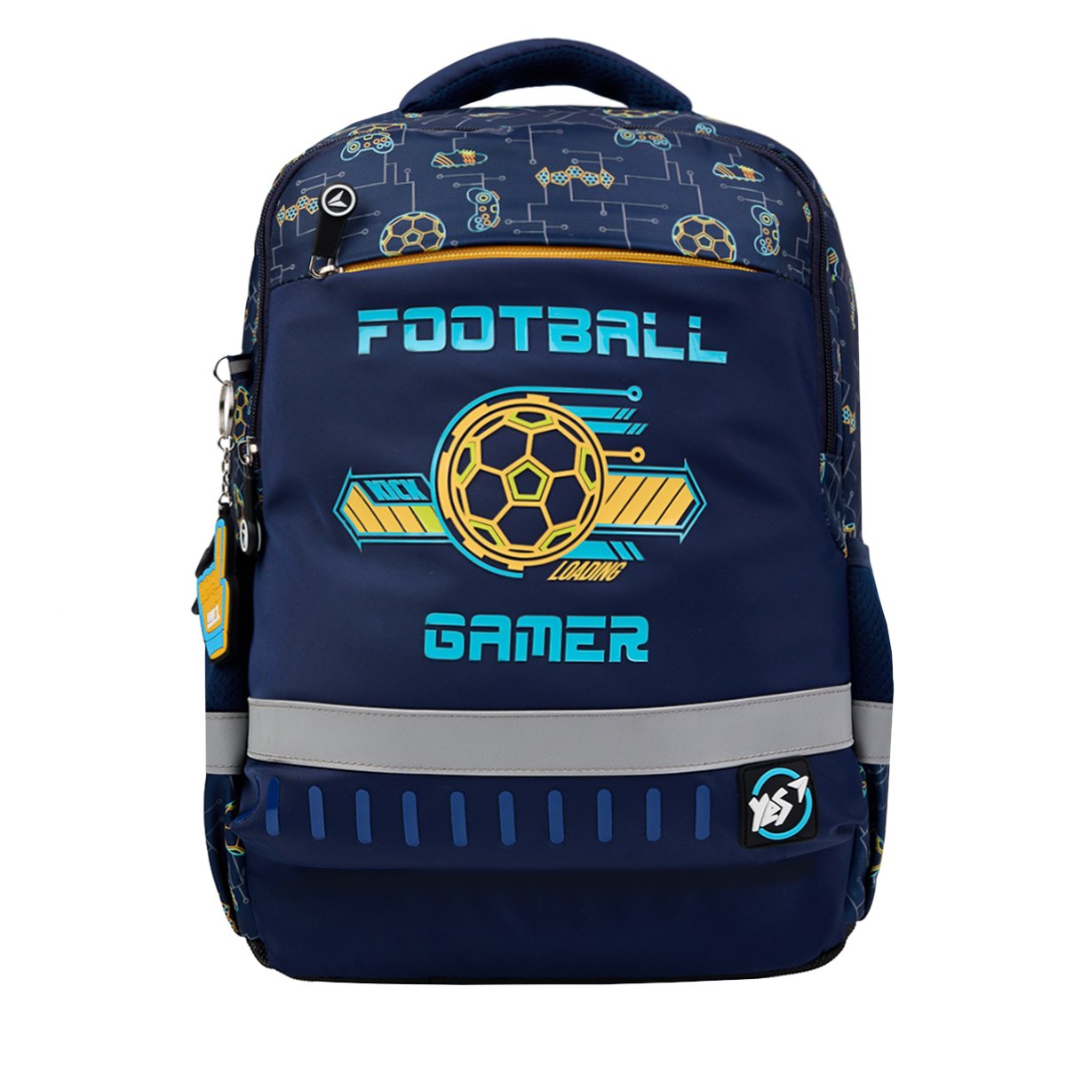 Рюкзак школьный YES S-52 Ergo Football Gamer 36х28х13 см Разноцветный (559891)