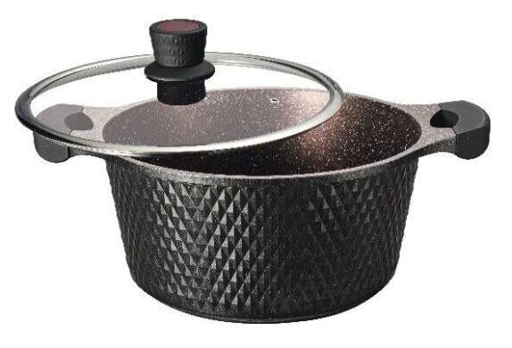 Кастрюля с крышкой Edenberg EB-16203 6 л Черный (14386570)