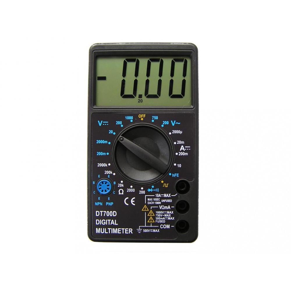 Мультиметр цифровий Digital Tech DT700D Чорний (10-9-3445764)