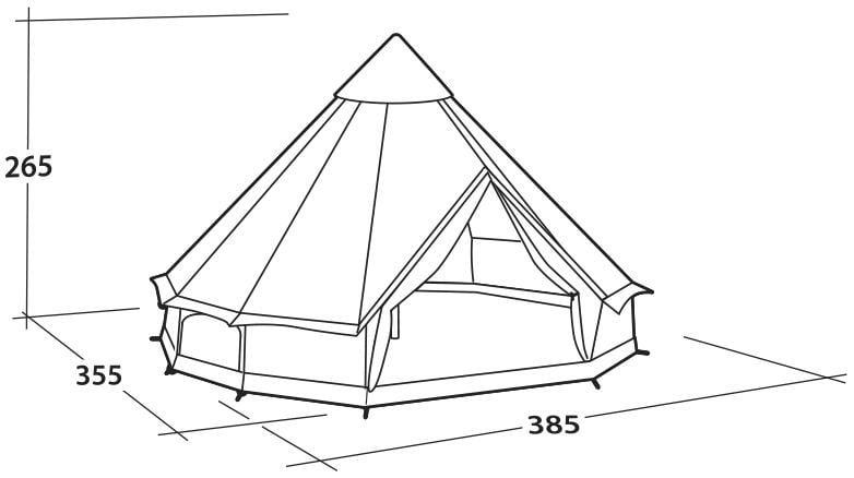 Палатка семиместная Easy Camp Moonlight Bell Grey (120443) - фото 14