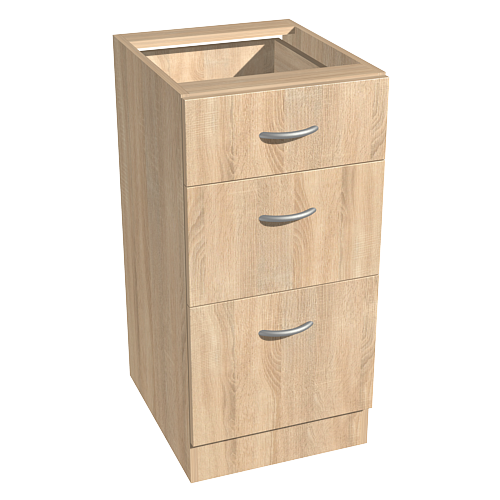 Тумба кухонная ДСП ламинированная 400 мм Дуб Сонома (AVT-КТ-400/3)