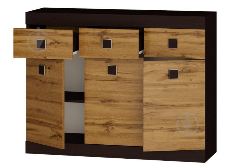 Большой комод на 3 ящика Эверест Соната-6 венге + аппалачи