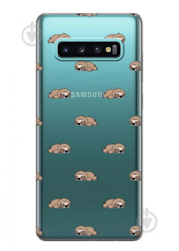 Чехол iSwag для Samsung Galaxy S10 Спящие ленивцы (H429) Чехол iSwag для Samsung Galaxy S10 Спящие ленивцы (H429)