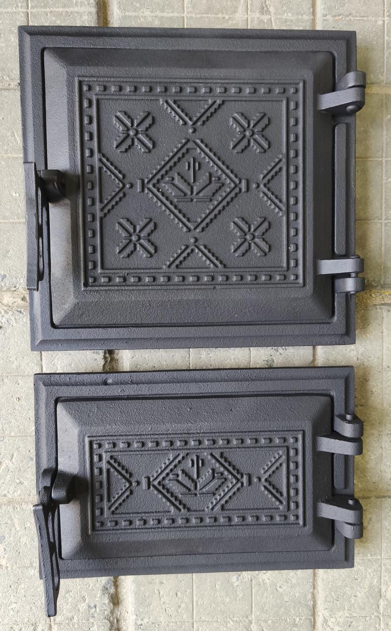 Дверцята для печі та барбекю Вишиванка фарбовані