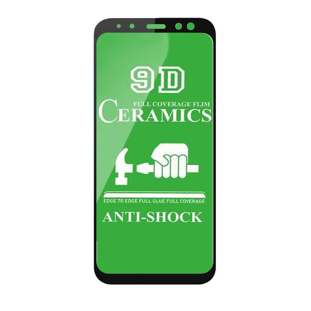 Защитное стекло Glass Ceramic для Samsung A6 Plus 2018 Black (4464)