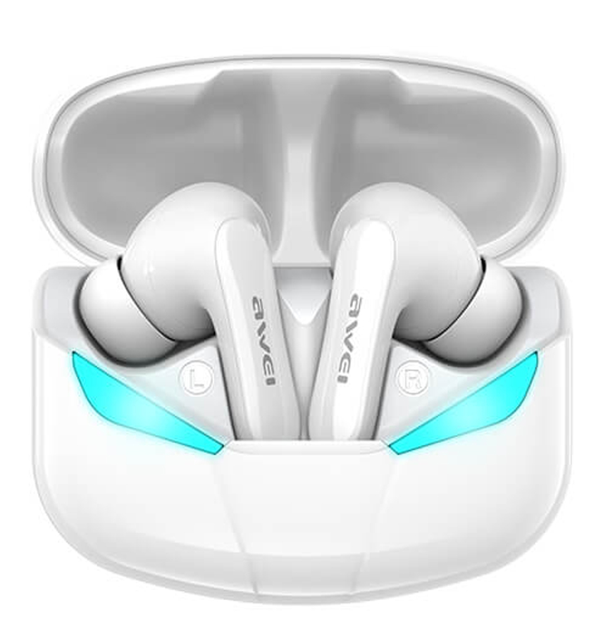 Навушники Awei T35 Gaming TWS Bluetooth 35/400 мАг White (13477457)