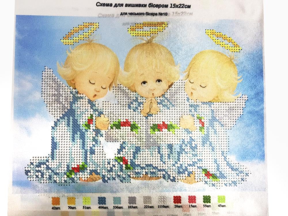 Схема для вышивания бисером Ангелы А5