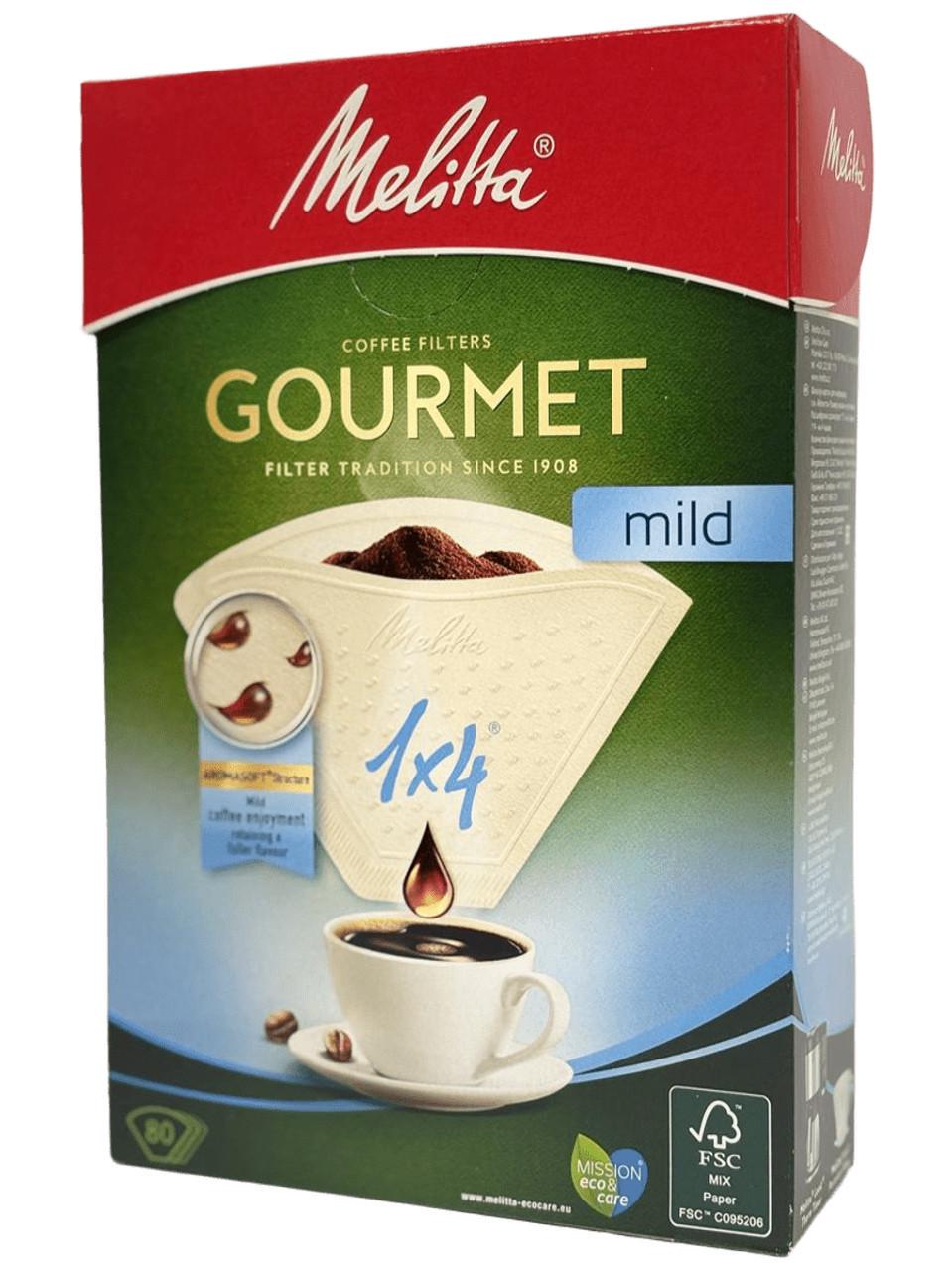 Фільтри паперові Melitta 1X4/80 Gournet Mild (4006508208845) Фільтри паперові Melitta 1X4/80 Gournet Mild (4006508208845)