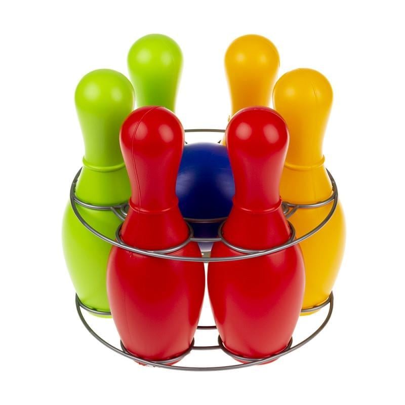 Дитячий ігровий набір Боулінг Веселка 6 0725 кеглі 6 шт./куля (26112923) Дитячий ігровий набір Боулінг Веселка 6 0725 кеглі 6 шт./куля (26112923)