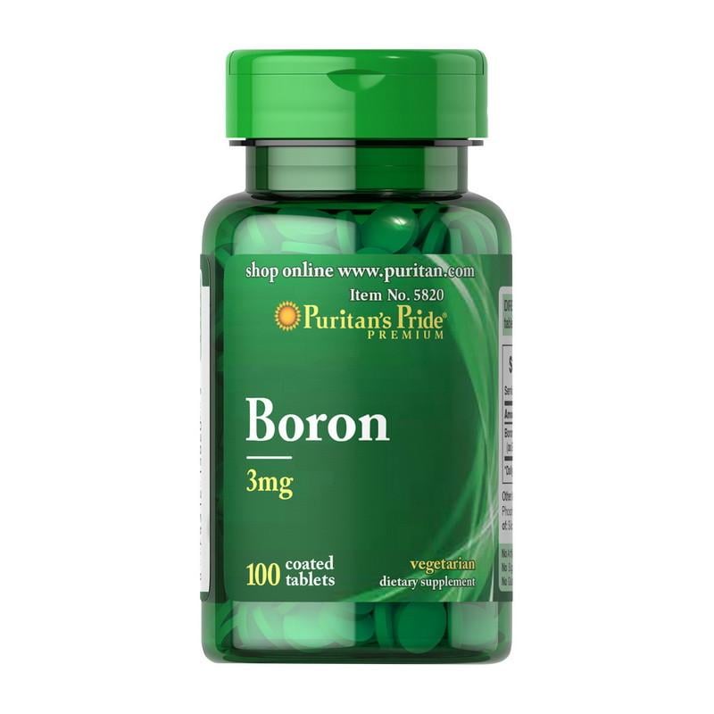 ᐉ Бор Puritan's Pride Boron 3 мг 100 капс. (11243-01)