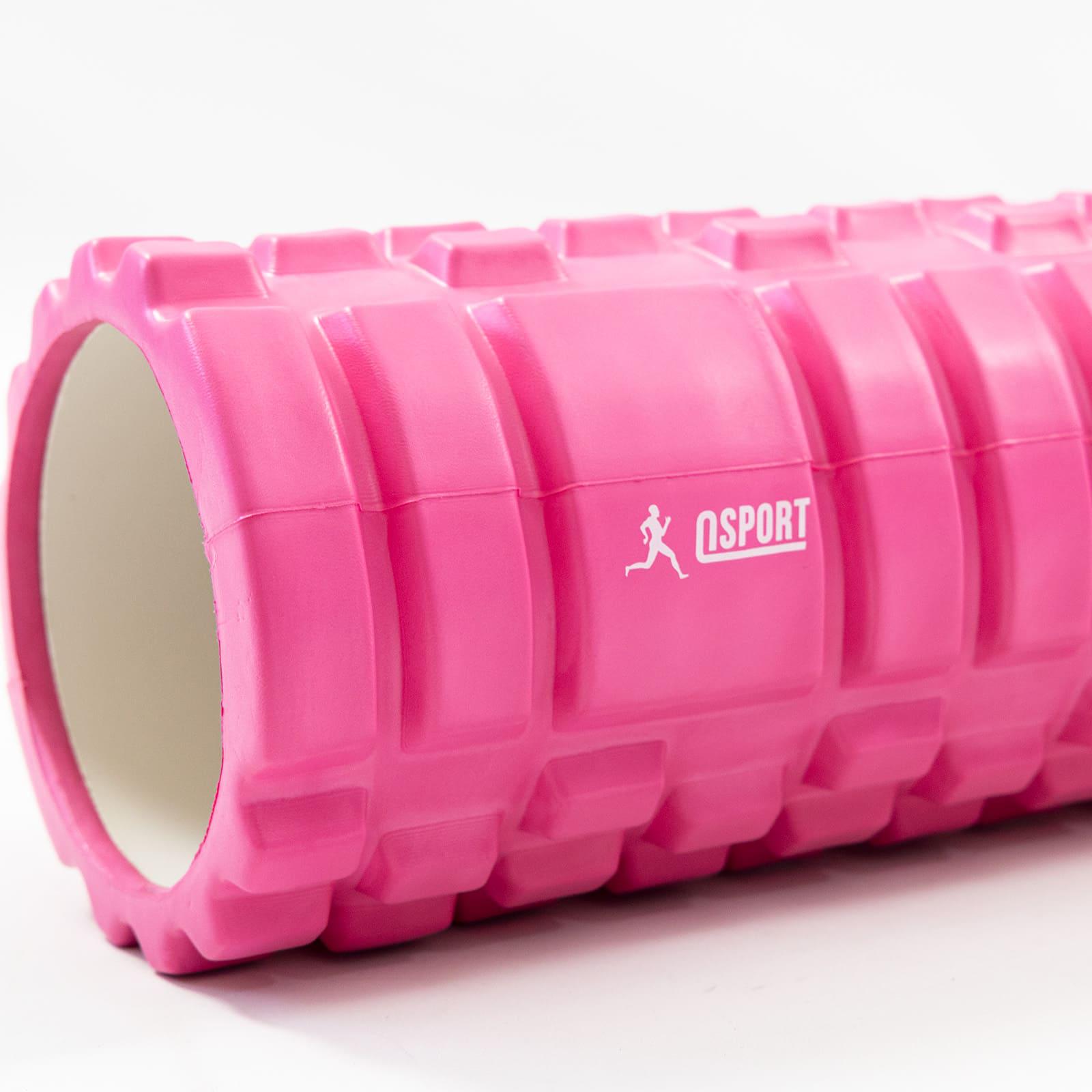 Ролик массажный OSPORT 33х14 см Розовый (MS 0857) - фото 3