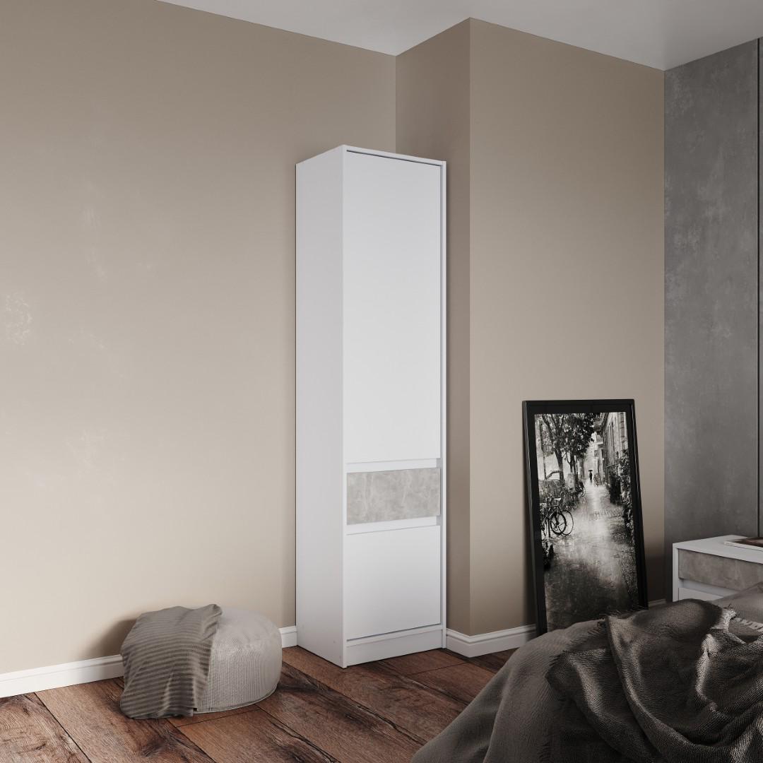 Пенал Everest Style 500 закритий 500х2030х390 мм Німфея/Бетон (11482) - фото 4