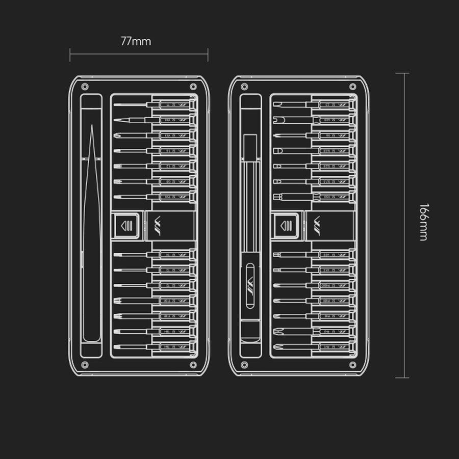 Викрутка з бітами JIMI Home Screwdriver Set 31в1 (JM-GNT30) - фото 6