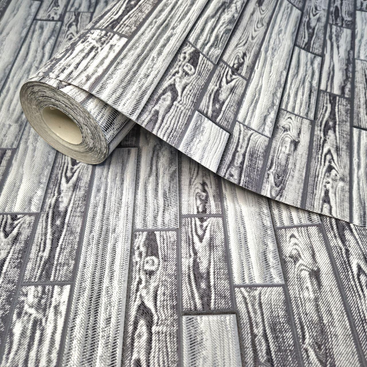 Шпалери вінілові  Словянські Шпалери 9419-10 під деревину для вітальні/спальні/кухні та коридору 10x0,53 м Сірий (2496740628) - фото 1