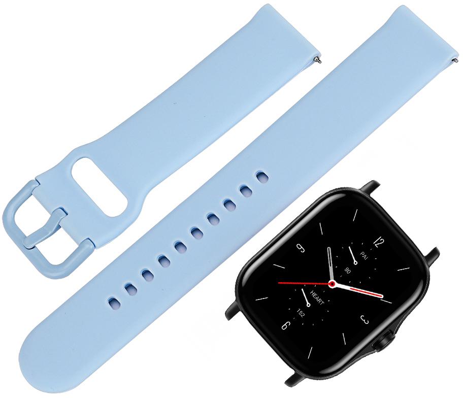 Ремешок Matte Style для Amazfit GTS 2 2e Light blue (19777) - фото 2